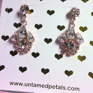 Crystal Drop Earrings by UNTAMED PETALS